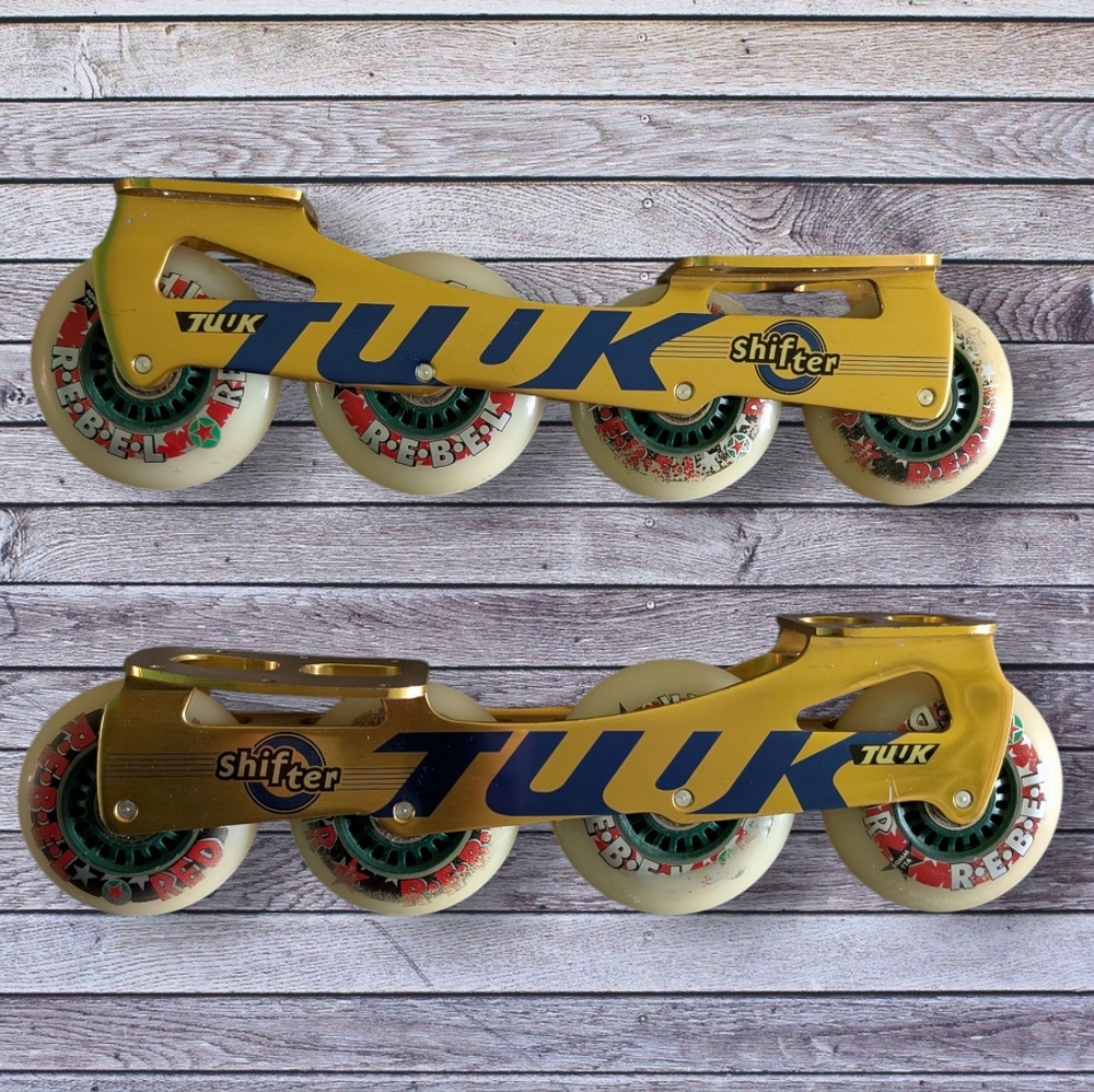 Gold TUUK Shifter Inline Skate Frames
